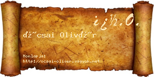 Ócsai Olivér névjegykártya